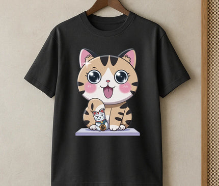 T-shirt kawaii chat - FEMME