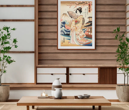 Affiche publicite japonaise ancienne