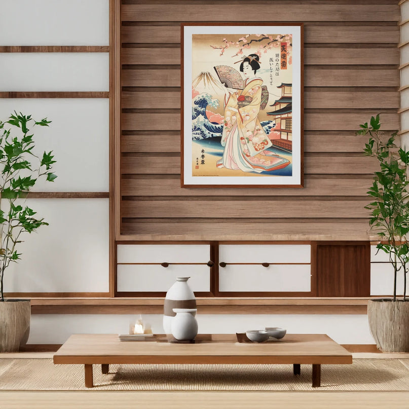 Affiche publicite japonaise ancienne