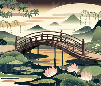 Tableau pont japonais