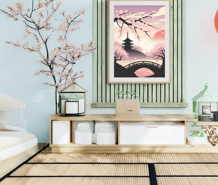 poster cerisier japonais 3