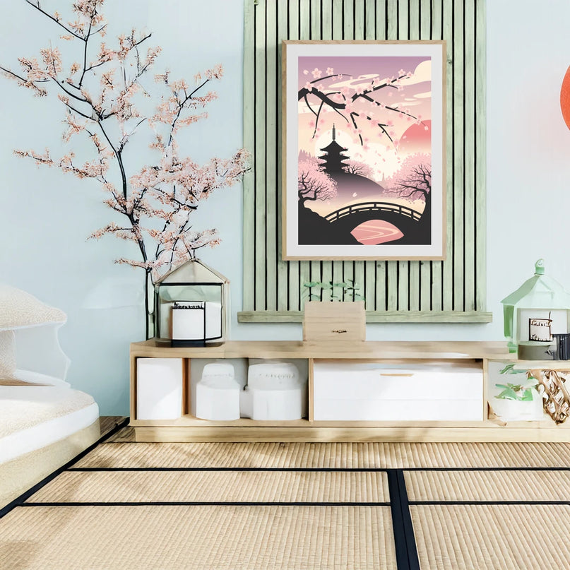 poster cerisier japonais 3